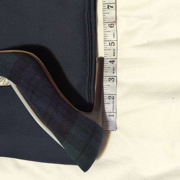 Ralph Lauren Celia Black Watch Tartan Pumps Women's Size 6/36 B Black Mu Tartan. - Picture 8 of 13
